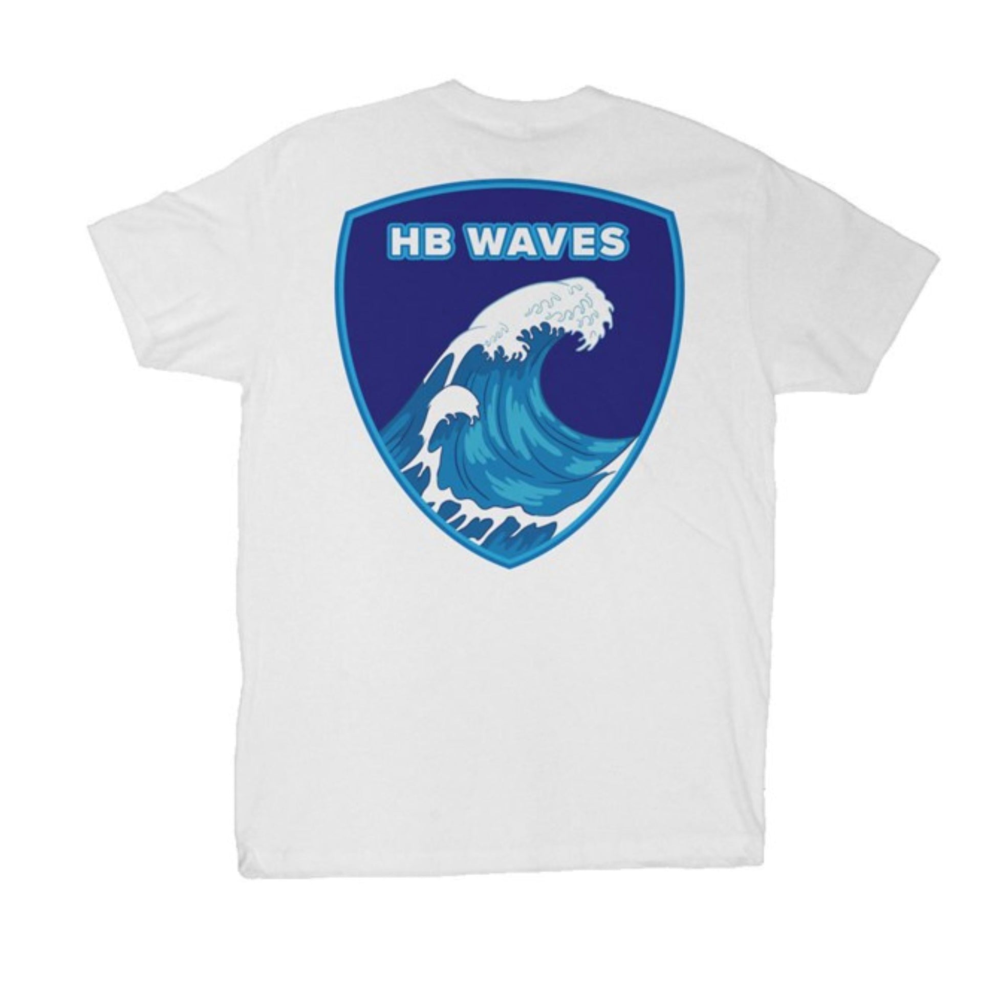 HB Waves Short Sleeve Shirt: Front and Back Logo-Luxe Palette