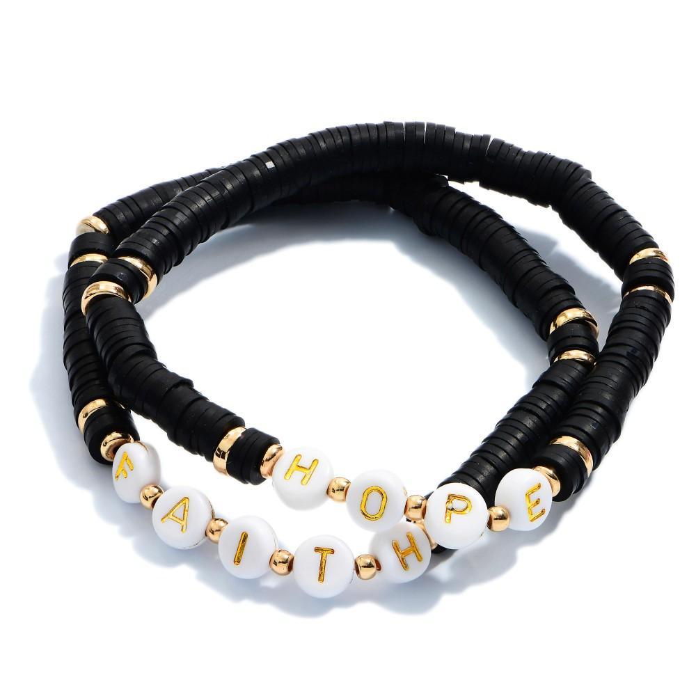 Hope and Faith Inspirational Bracelet Set-Luxe Palette