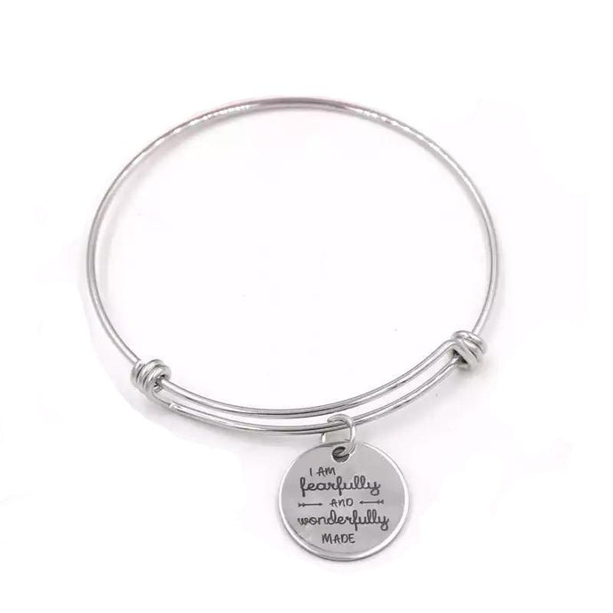 I Am Fearfully and Wonderfully Made Charm Bracelet-Luxe Palette