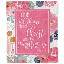 I Can Do All Things Through Christ Who Strengthens Me Blanket-Luxe Palette