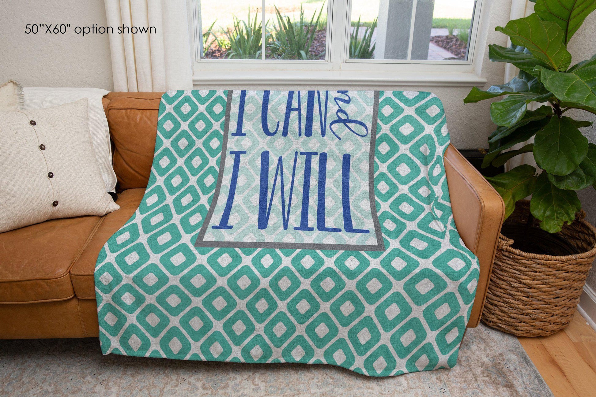 I Can and I Will Inspirational Blanket-Luxe Palette