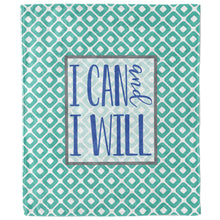 I Can and I Will Inspirational Blanket-Luxe Palette