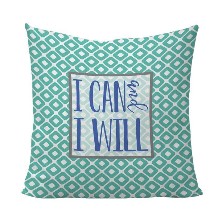 I Can and I Will Quote Pillow-Luxe Palette