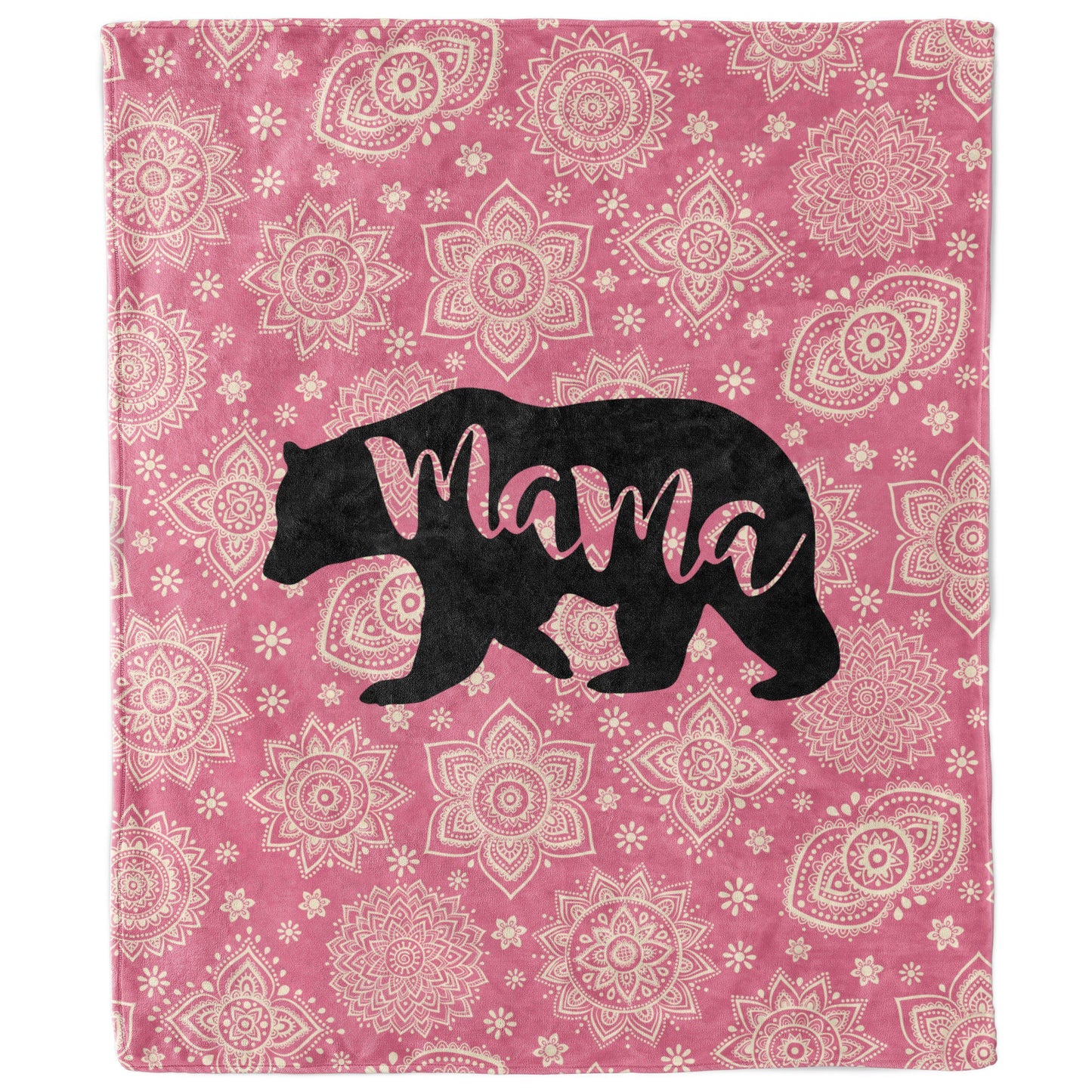 Mama Bear Mandala Inspirational Blanket-Luxe Palette