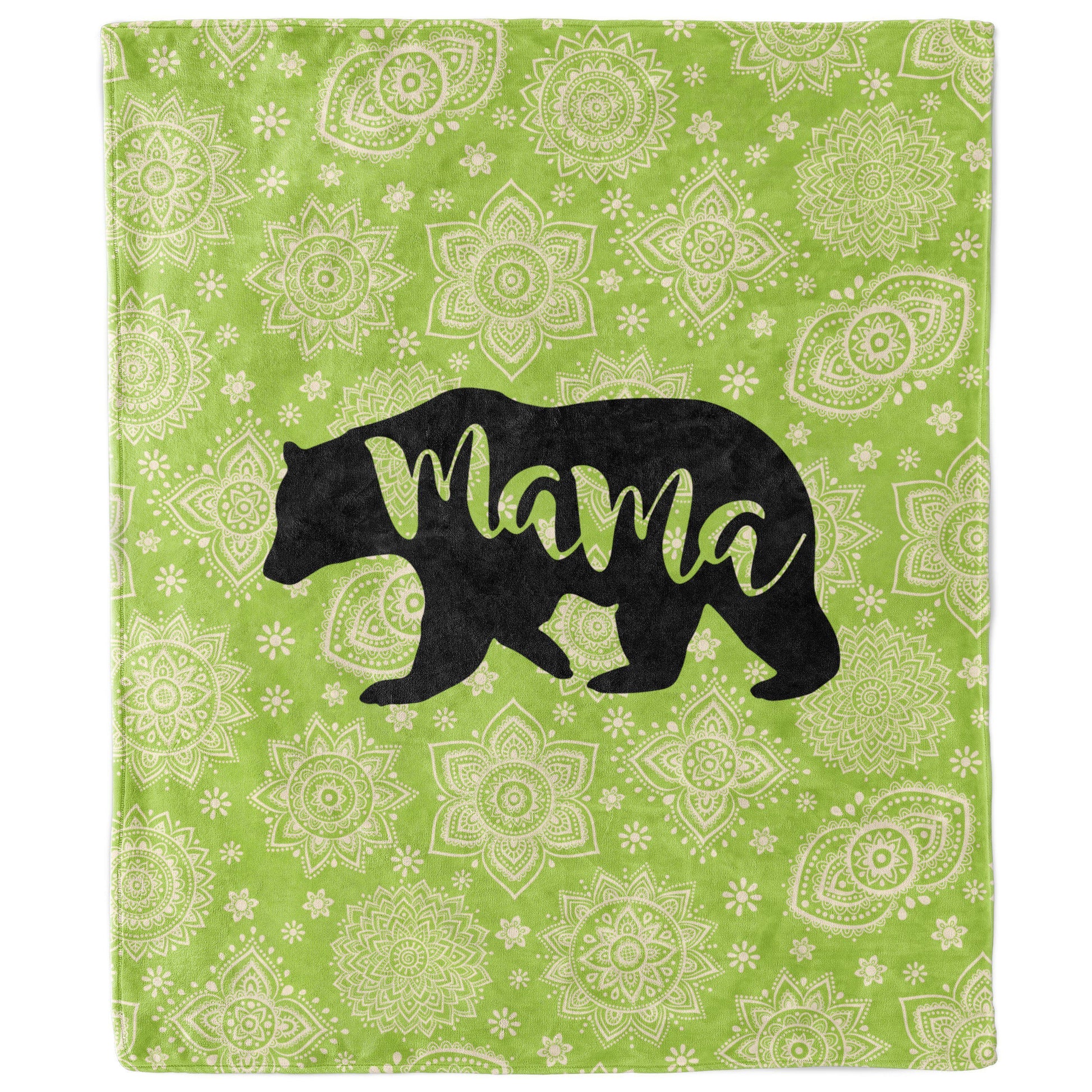Mama Bear Mandala Inspirational Blanket-Luxe Palette