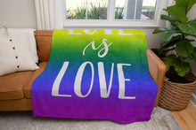 Rainbow Love is Love Pride Blanket-Luxe Palette