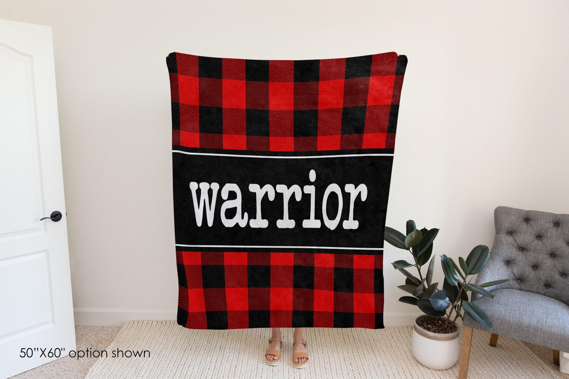 Warrior Buffalo Plaid Blanket-Luxe Palette