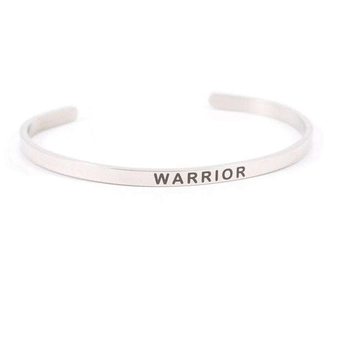 Warrior Inspirational Bangle Bracelet-Luxe Palette