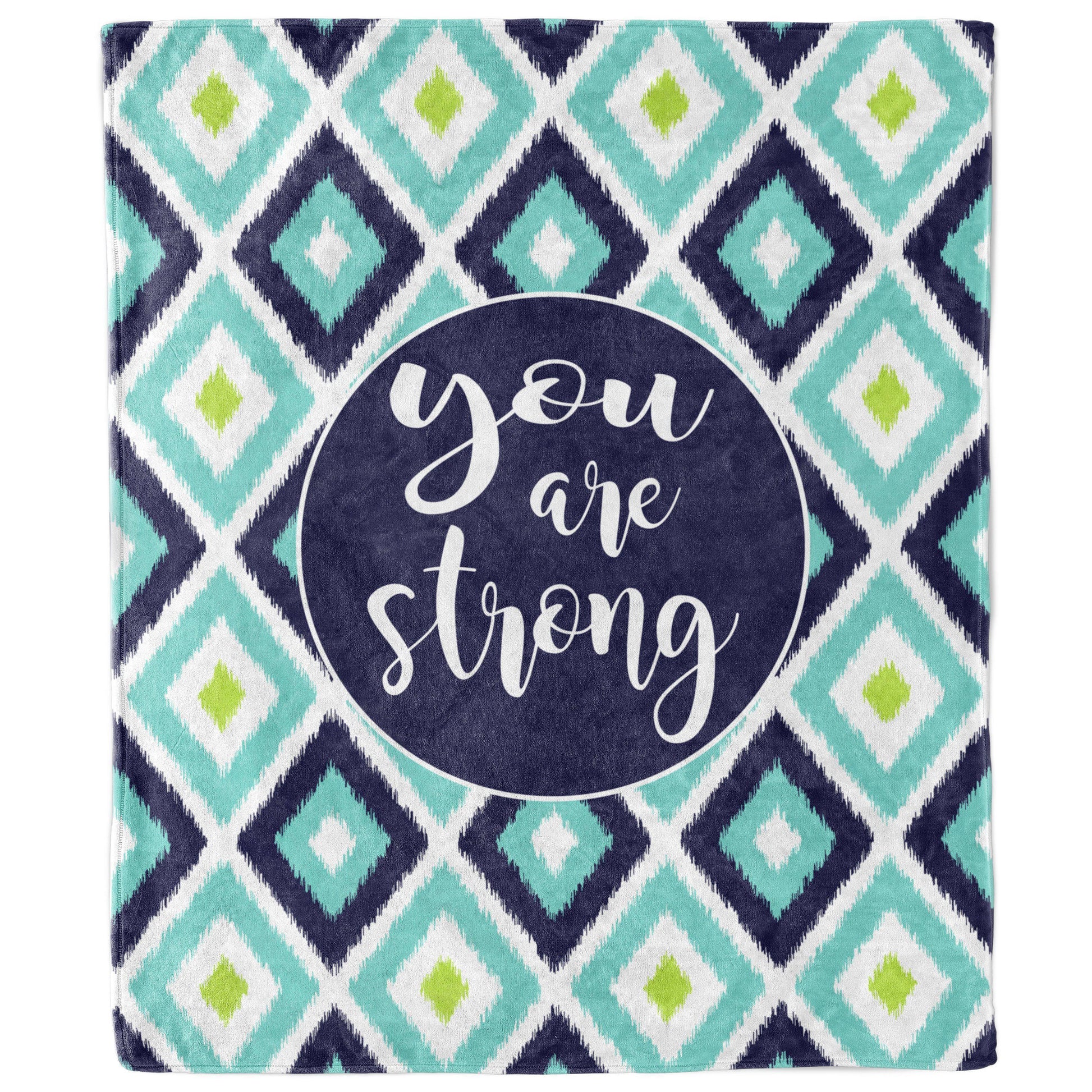 You Are Strong Ikat Blanket-Luxe Palette