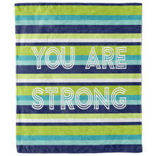 You Are Strong Striped Blanket-Luxe Palette