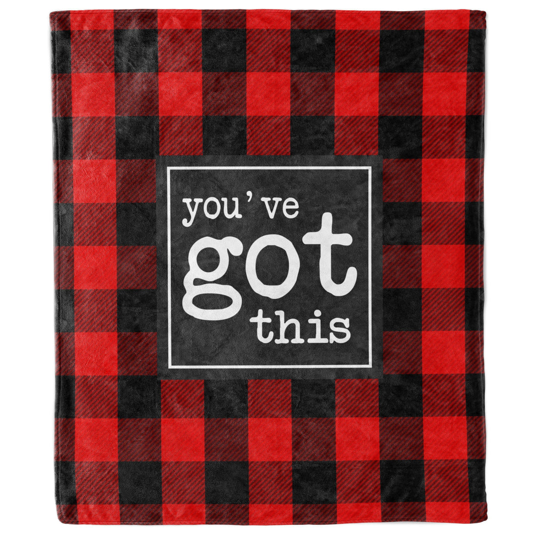 You've Got This Buffalo Check Plaid Blanket-Luxe Palette